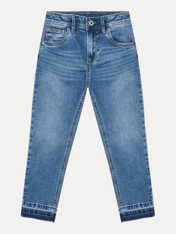 Pepe Jeans Jeansy Tapered Jeans Hw Jr PG201678 Niebieski Regular Fit