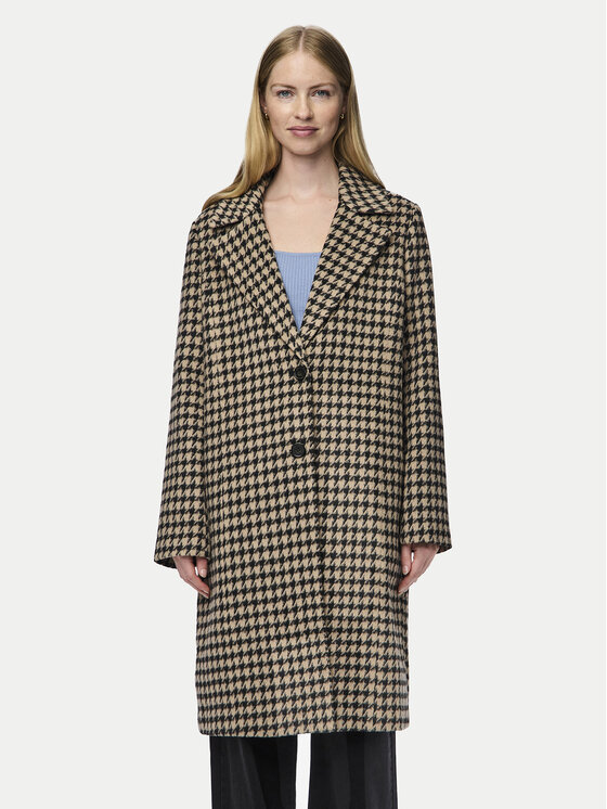 Pieces Płaszcz przejściowy Andrea 17150866 Brązowy Regular Fit