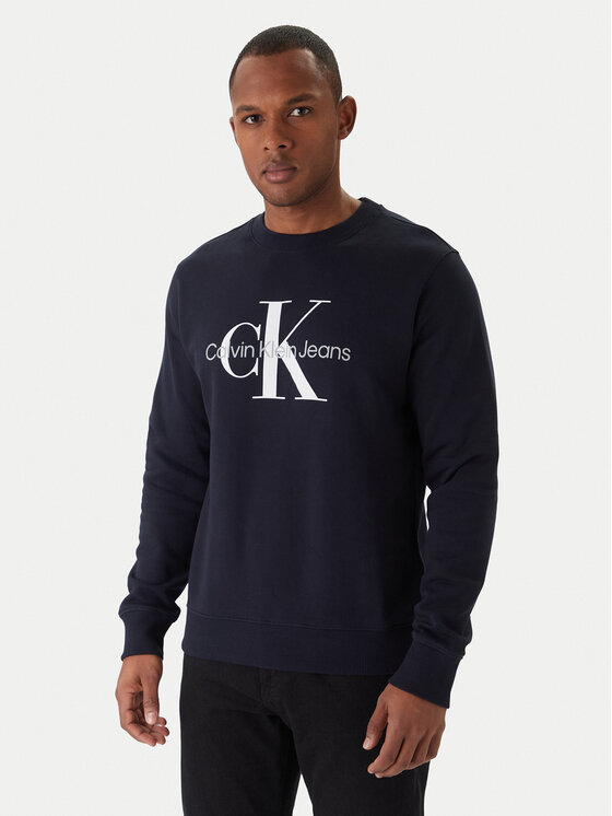 Calvin Klein Jeans Bluza J30J320933 Granatowy Regular Fit