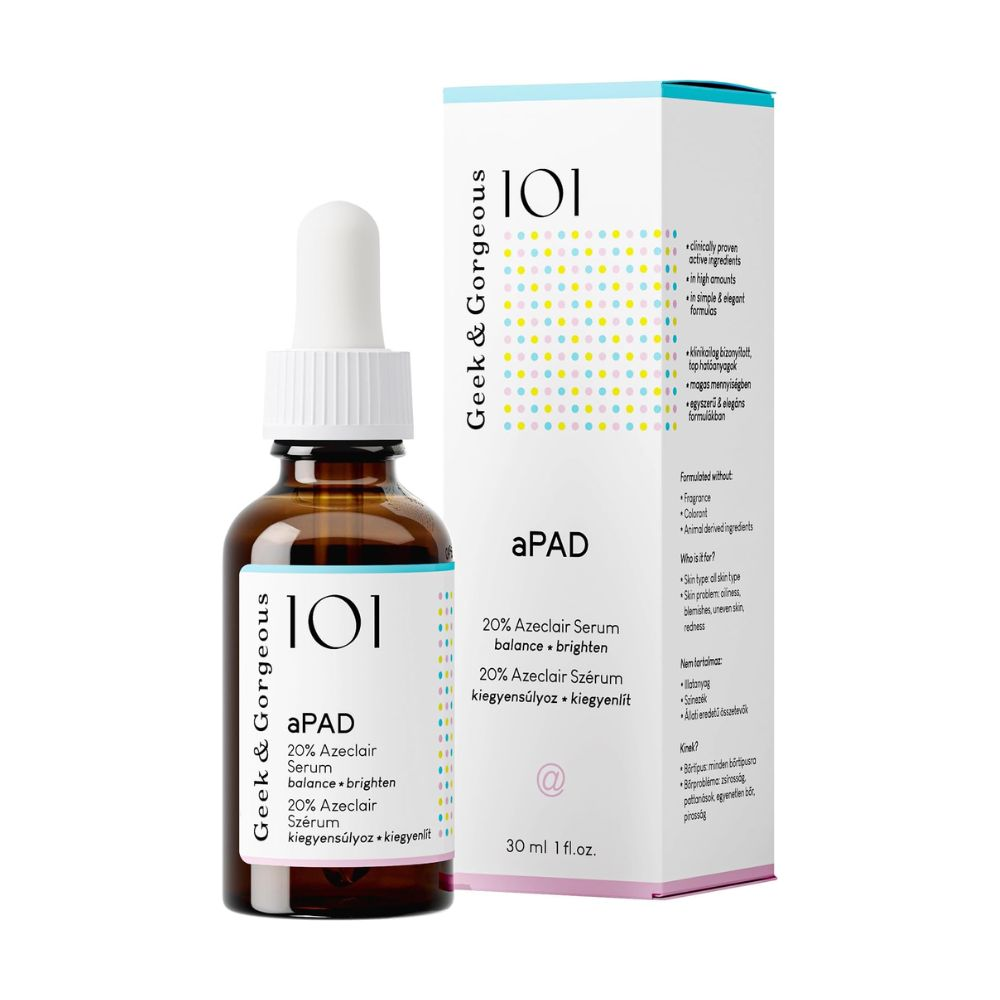 Geek & Gorgeous aPAD Rozjaśniające serum do twarzy z azeloglicyną 30 ml