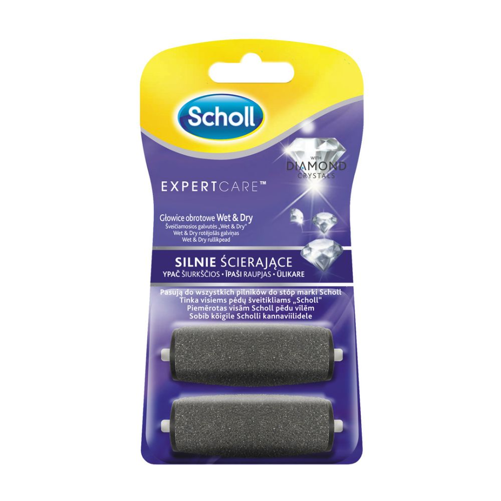 Scholl Velvet Smooth wymienne głowice do elektrycznego pilnika  Wet&Dry 2 szt
