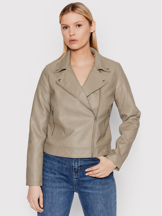 JJXX Kurtka z imitacji skóry Gail 12206262 Szary Regular Fit miniaturka