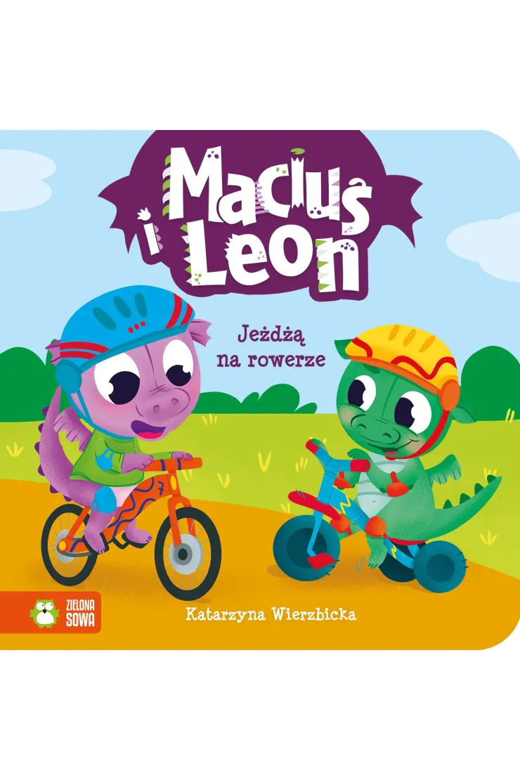 Maciuś i Leon jeżdżą na rowerze. Maciuś i Leon