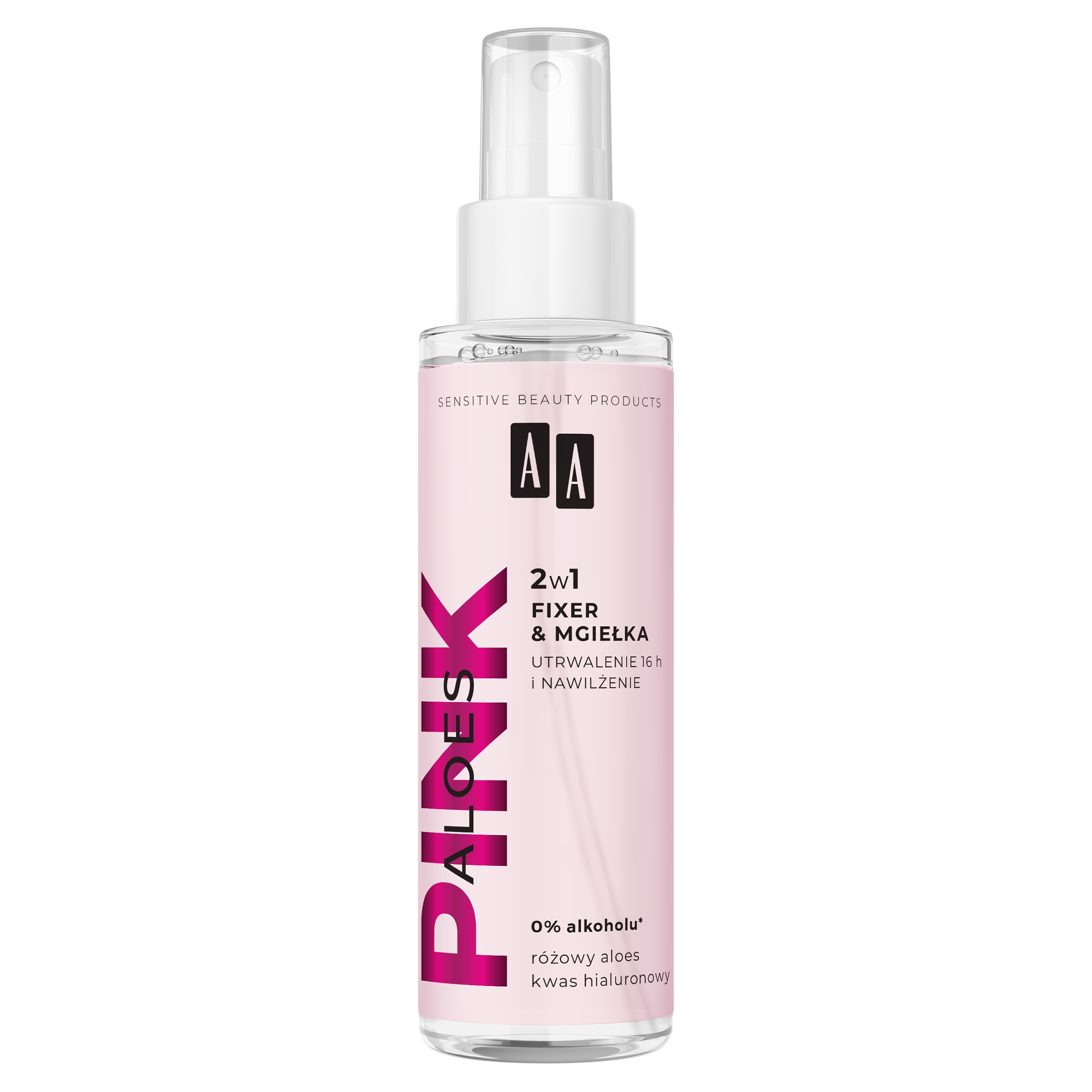 AA Aloes Pink mgiełka utrwalająca makijaż 2w1 100 ml