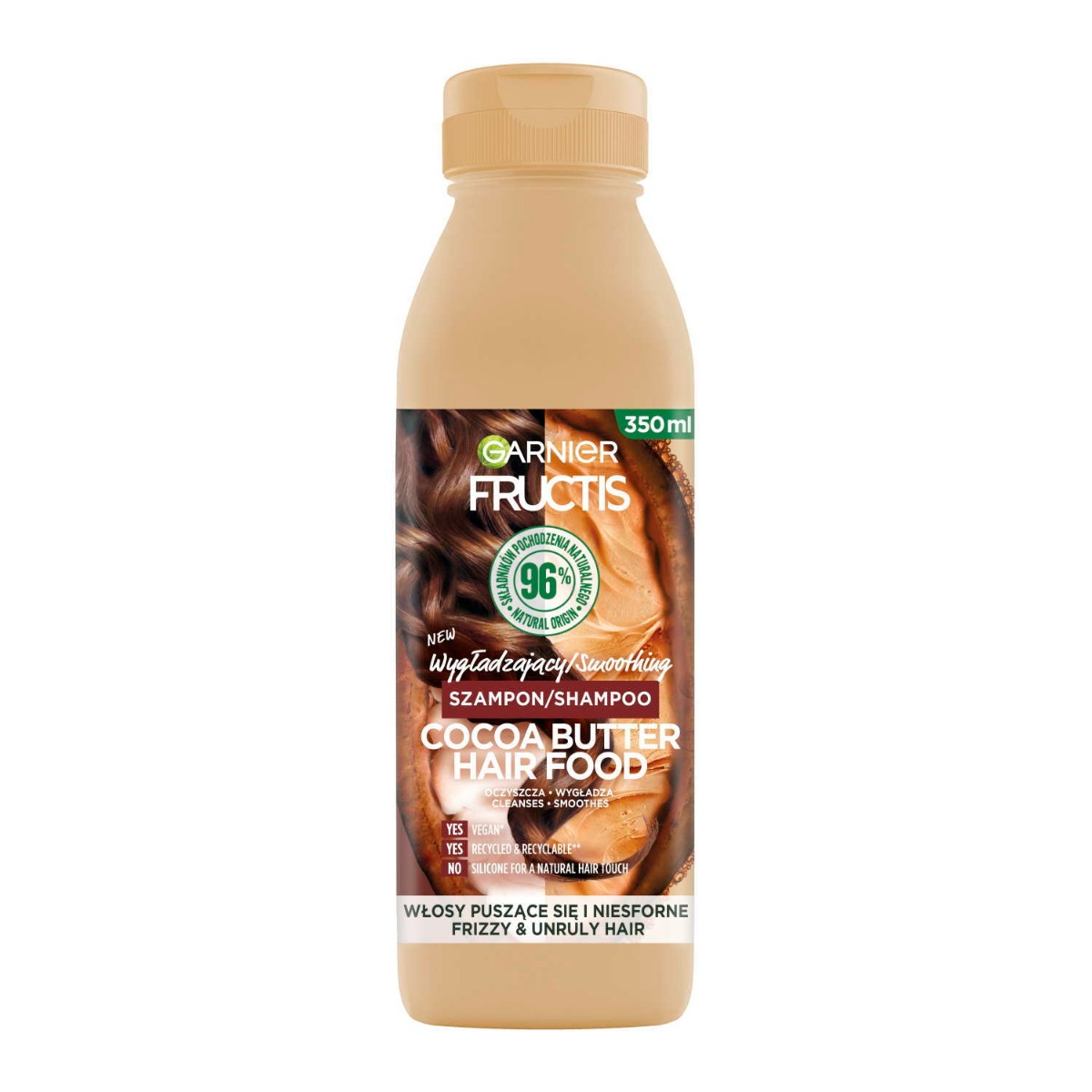 GARNIER FRUCTIS HAIR FOOD COCOA BUTTER SZAMPON, Vegan 350 ml