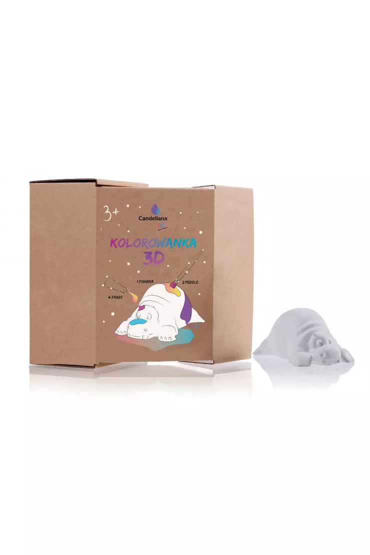Figurka do pomalowania - Funny Hippo 6cm