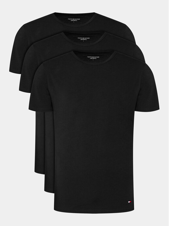 Tommy Hilfiger Komplet t-shirtów UM0UM03138 Czarny Regular Fit
