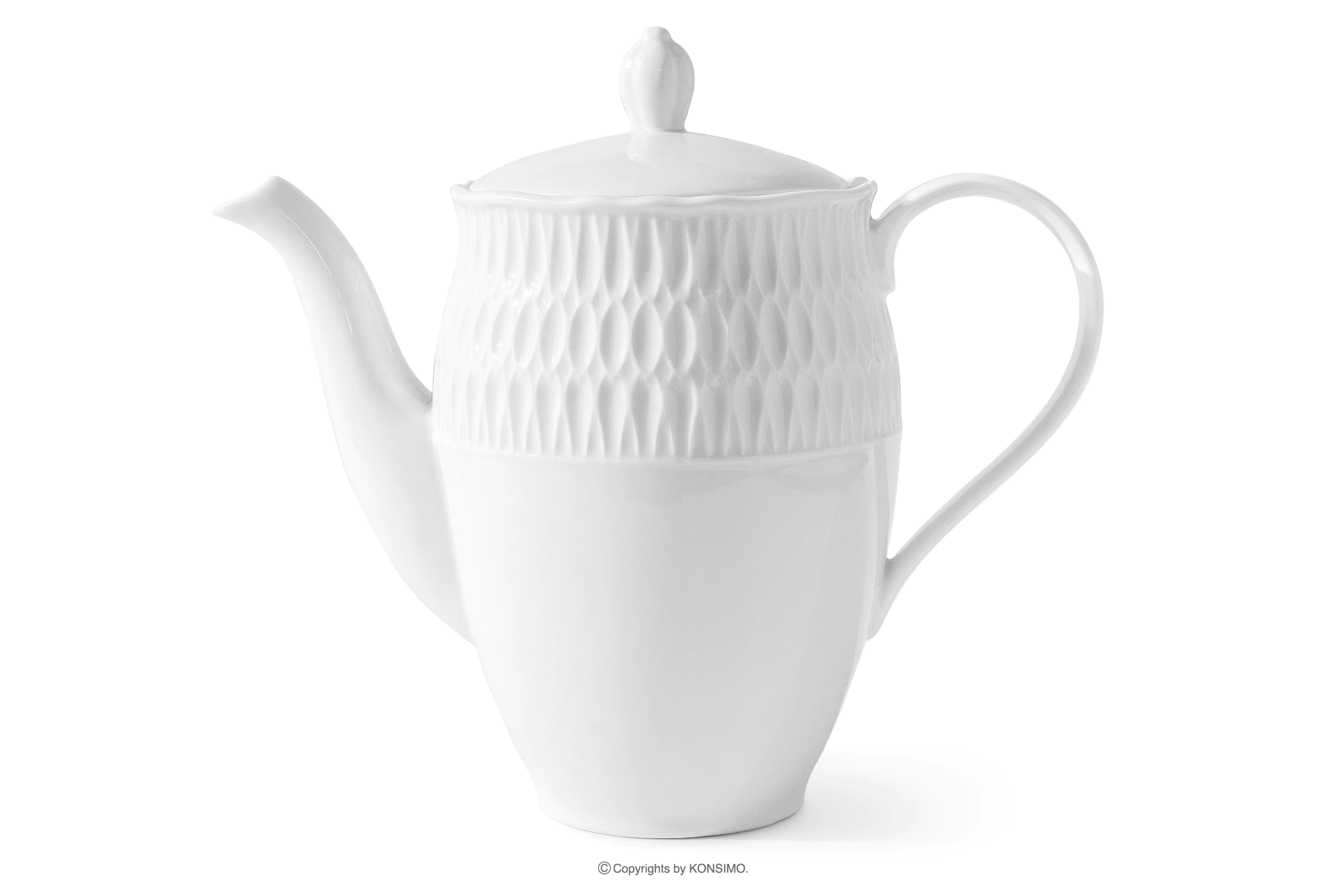 Imbryk z porcelany biały SOFIA