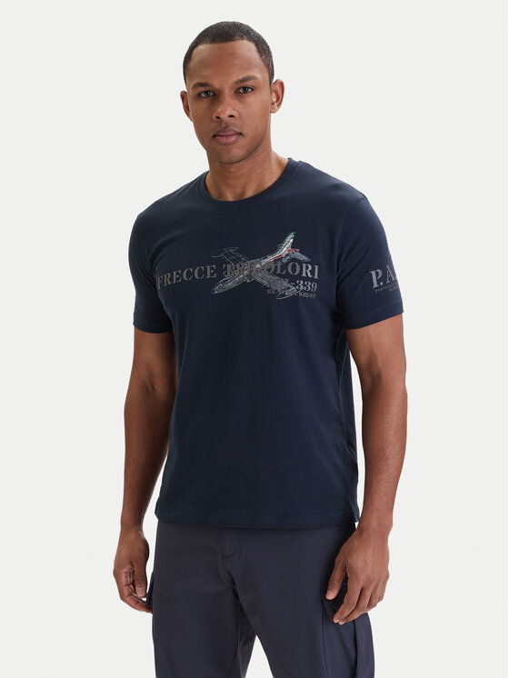 Aeronautica Militare T-Shirt 261TS2541UJ00727 Granatowy Regular Fit