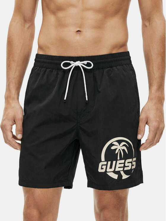 Guess Szorty kąpielowe F6GT01 WN162 Czarny Regular Fit