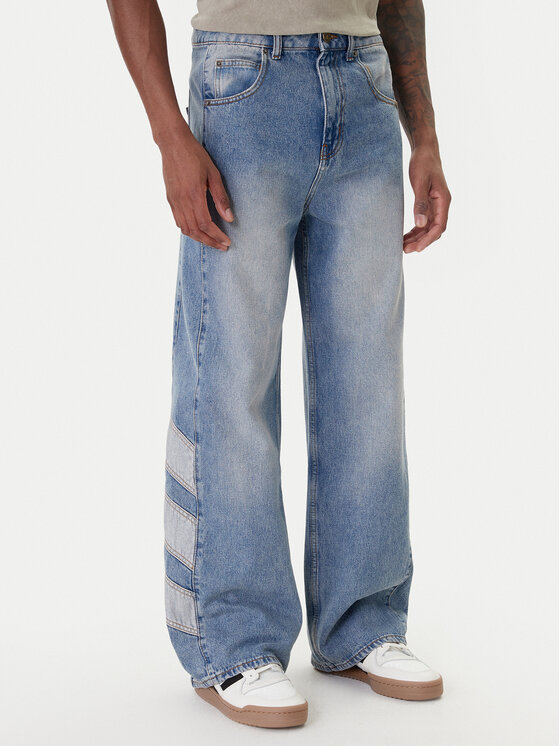 adidas Jeansy KE0112 Niebieski Loose Fit