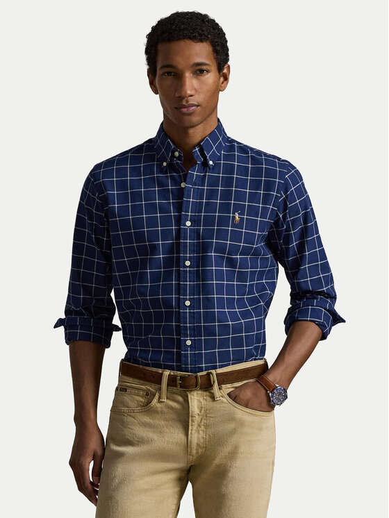 Polo Ralph Lauren Koszula 710P07186001 Granatowy Custom Fit