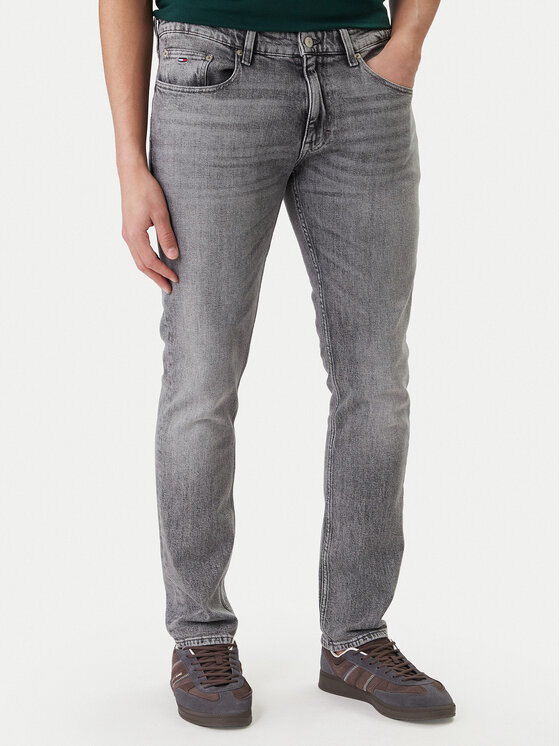 Tommy Jeans Jeansy Scanton DM0DM22926 Szary Slim Fit