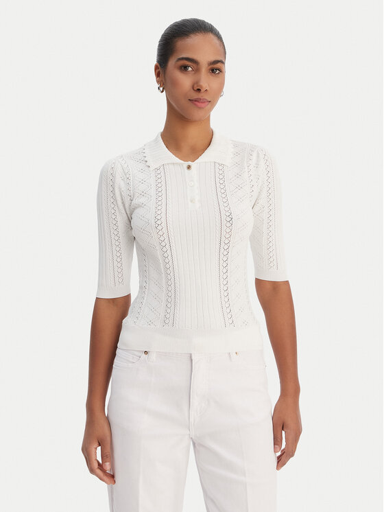 Fracomina Bluzka FR26ST7013K41601 Kremowy Regular Fit