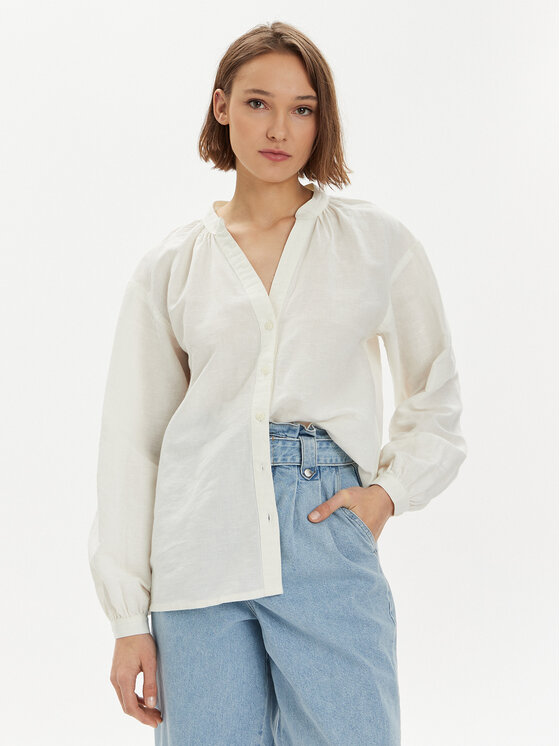 Wrangler Koszula Poet 112352274 Biały Relaxed Fit