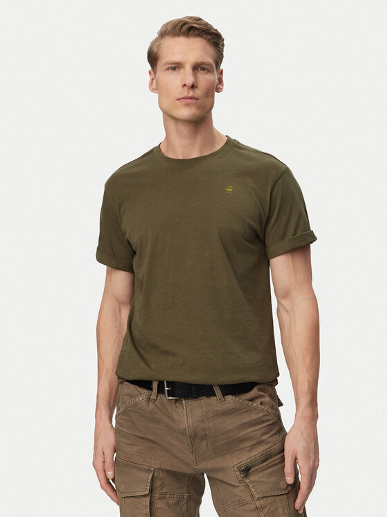 G-Star Raw T-Shirt Lash Back D26043-C372 Zielony Relaxed Fit