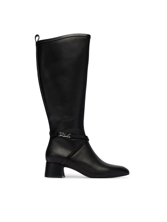KARL LAGERFELD Kozaki KL30375 Czarny