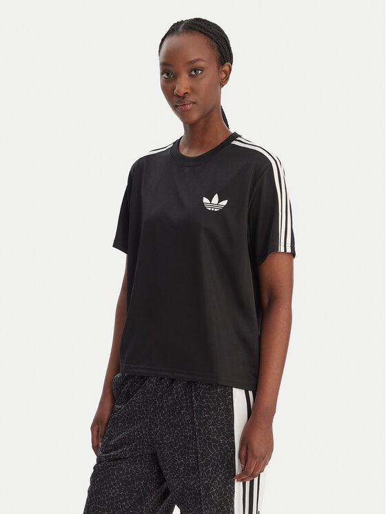 adidas T-Shirt Firebird KD5574 Czarny Loose Fit