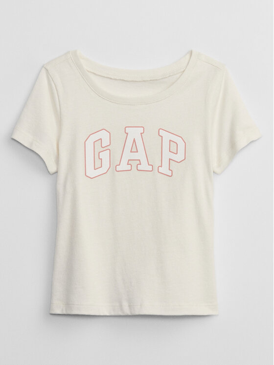 Gap T-Shirt 459909-00 Écru Regular Fit