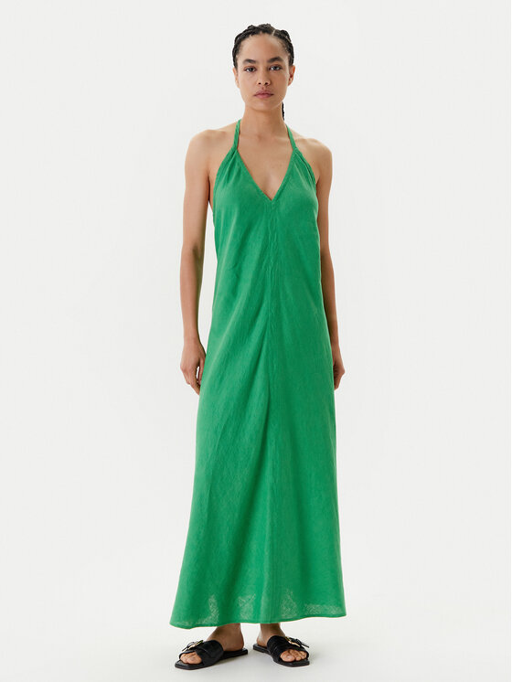 United Colors Of Benetton Sukienka letnia 4AGHDV0BF Zielony Regular Fit