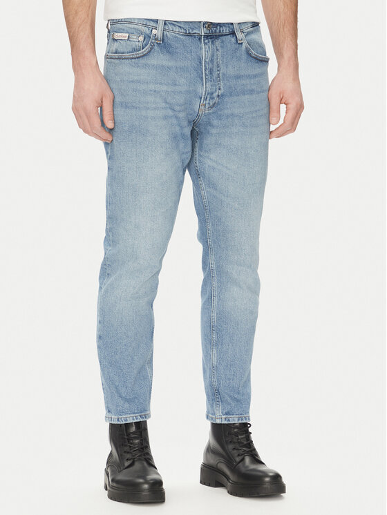 Calvin Klein Jeans Jeansy J30J327174 Niebieski Tapered Fit