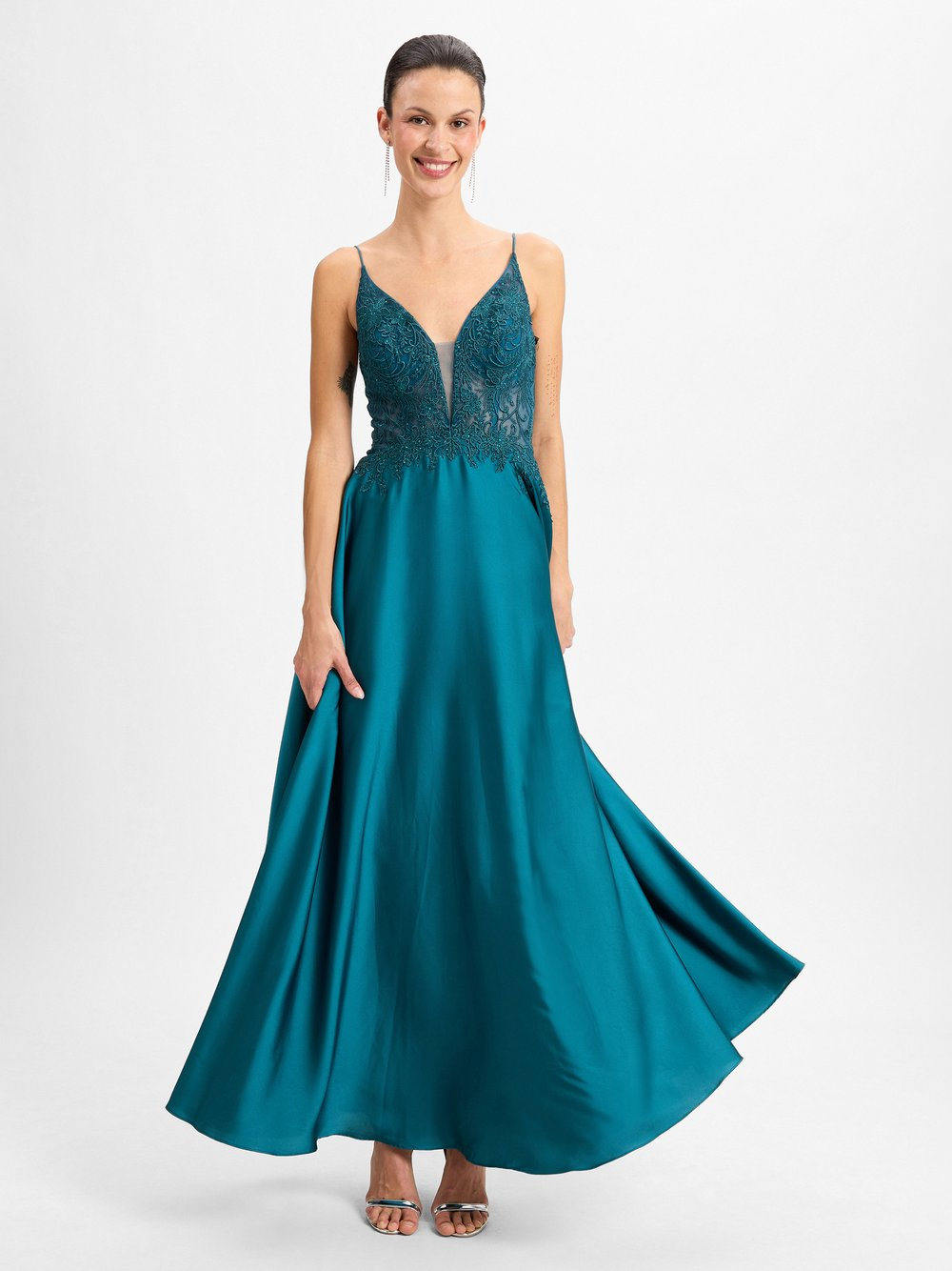 Laona Damska sukienka wieczorowa Kobiety zielony, 34