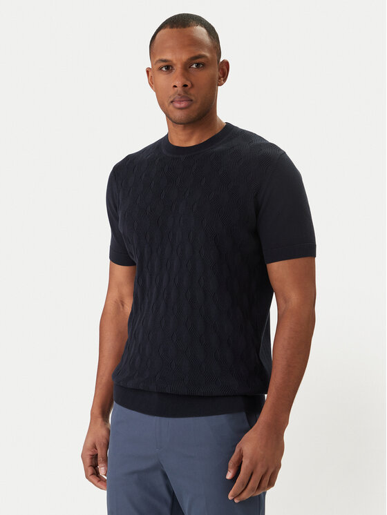 KARL LAGERFELD T-Shirt 655006 562301 Granatowy Slim Fit