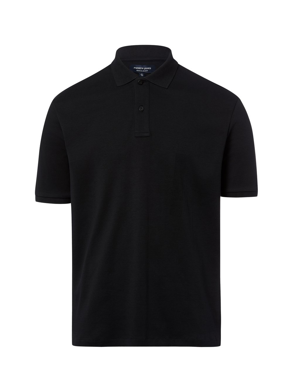 Andrew James Męska koszulka polo Mężczyźni Bawełna czarny, XXXL
