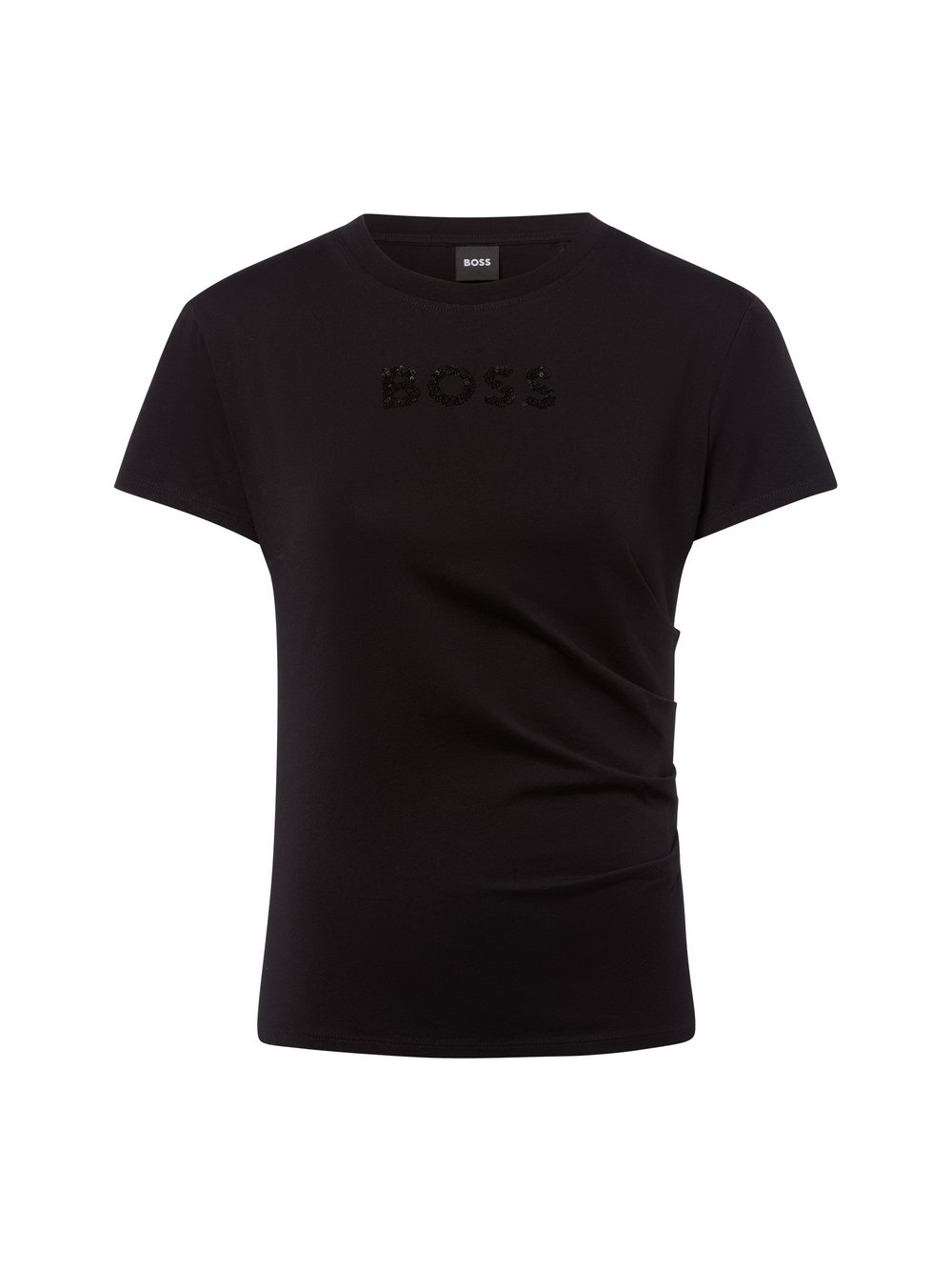 BOSS Koszulka damska - Epka Kobiety Bawełna czarny, XS