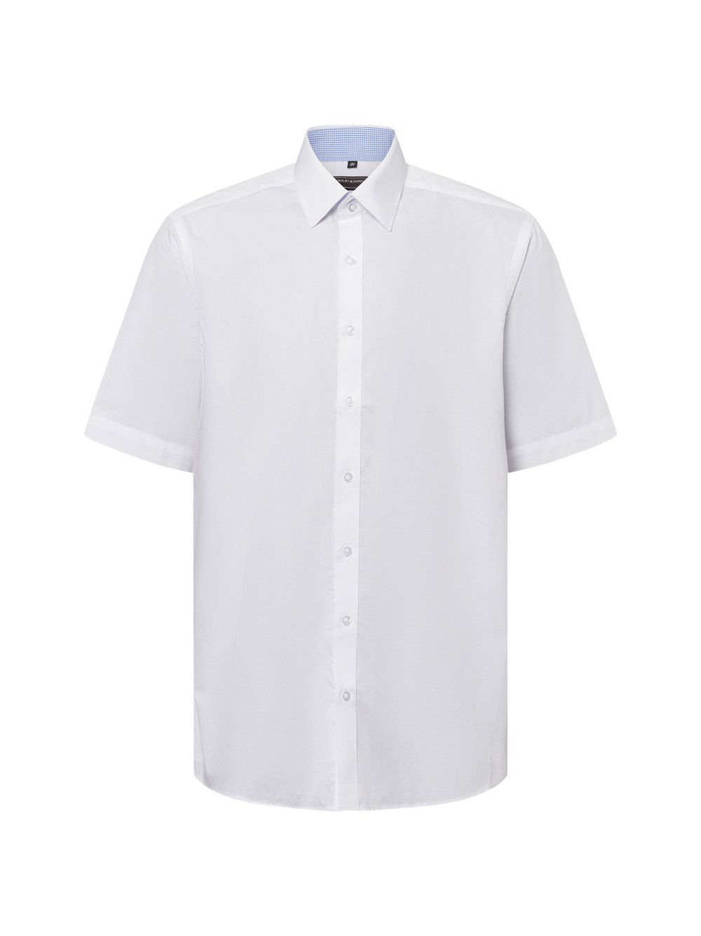 Finshley & Harding Męska koszula biznesowa - Easy Care Mężczyźni Modern Fit Bawełna biały, 45