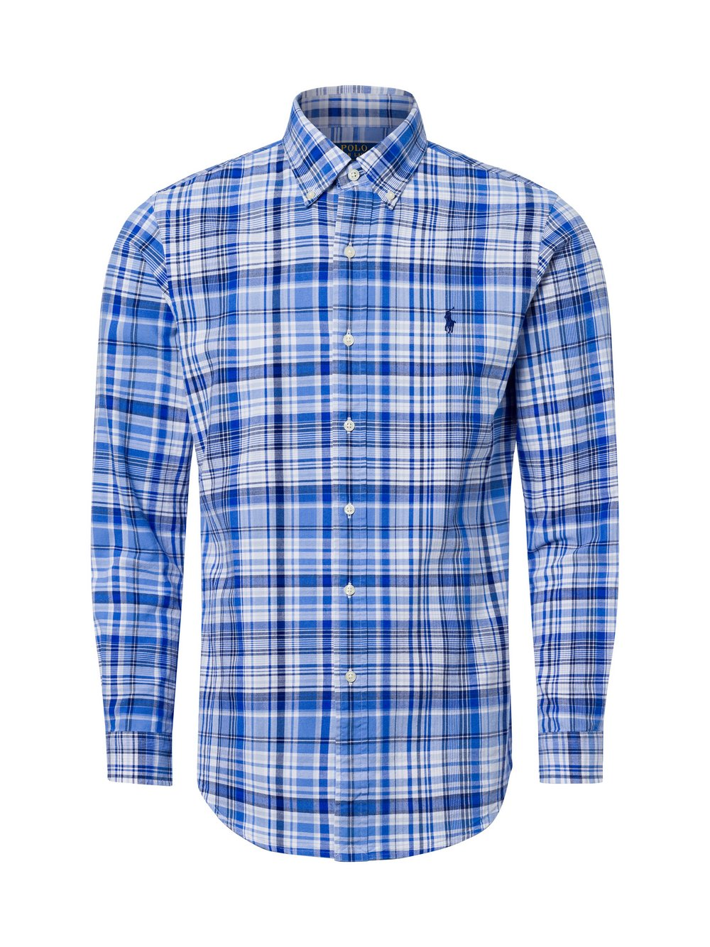 Polo Ralph Lauren Męska koszula casualowa - Custom Fit Mężczyźni Comfort Fit Bawełna niebieski, S