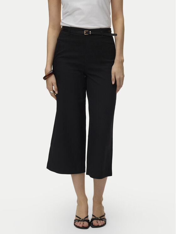 Vero Moda Kuloty Elma 10339926 Czarny Wide Leg miniaturka