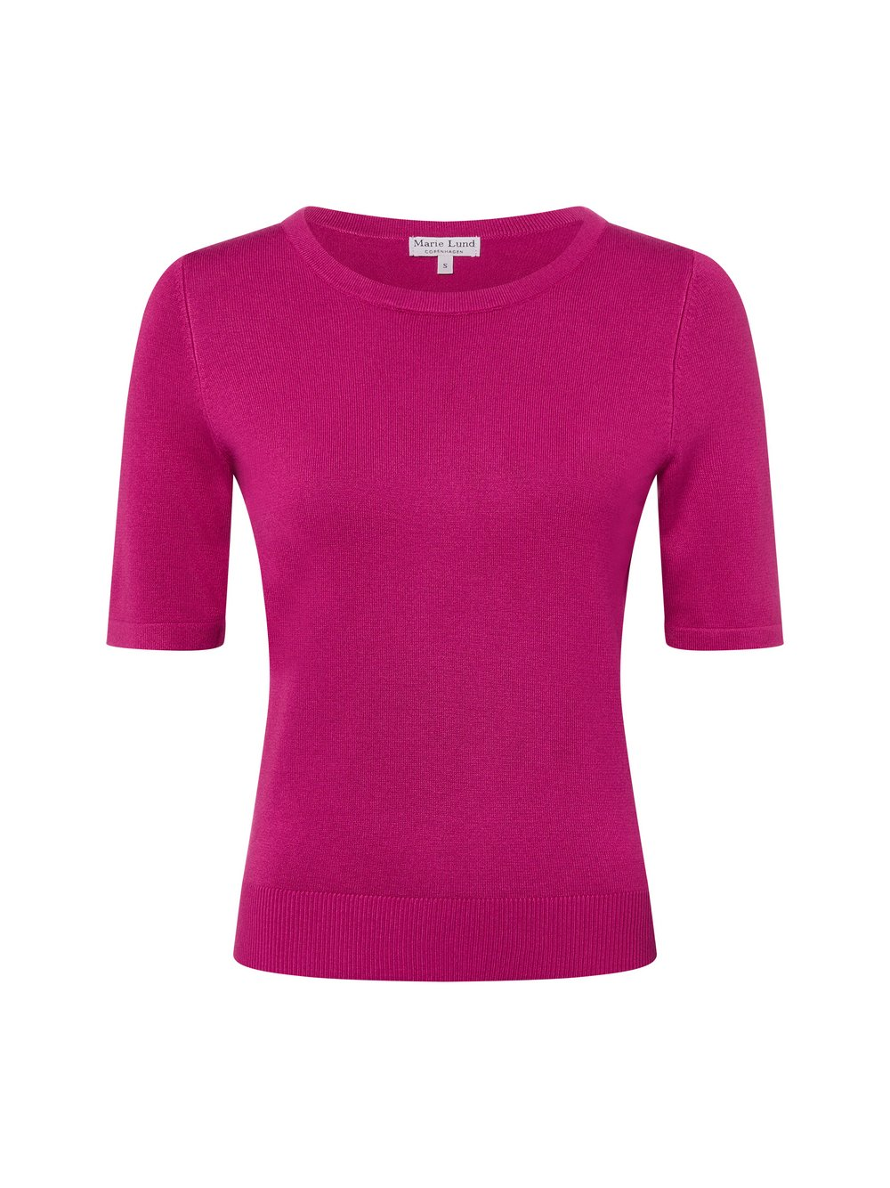 Marie Lund Sweter damski Kobiety drobna dzianina wyrazisty róż, XL