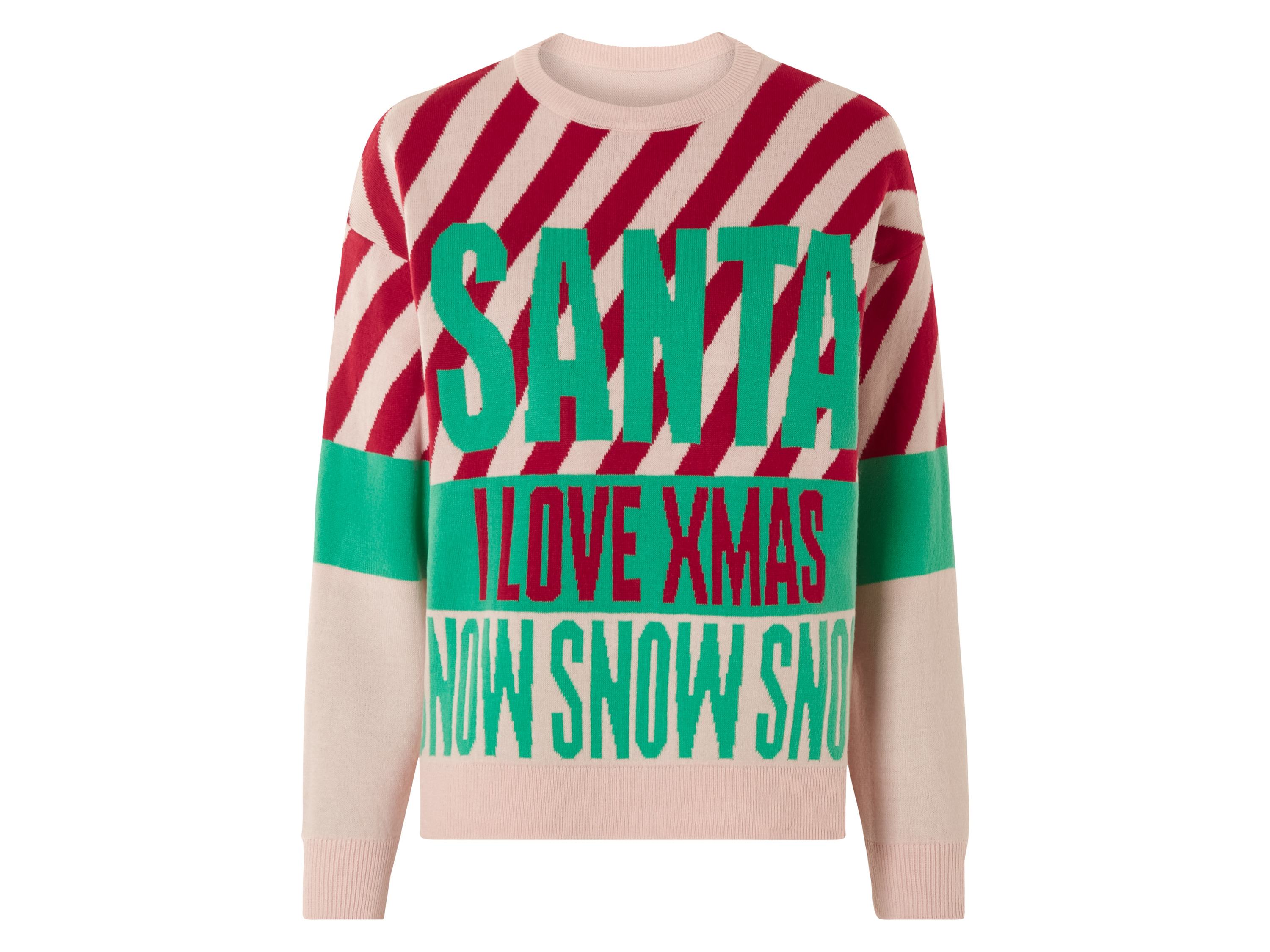 esmara® Sweter świąteczny damski (Różowy, XS (32-34))