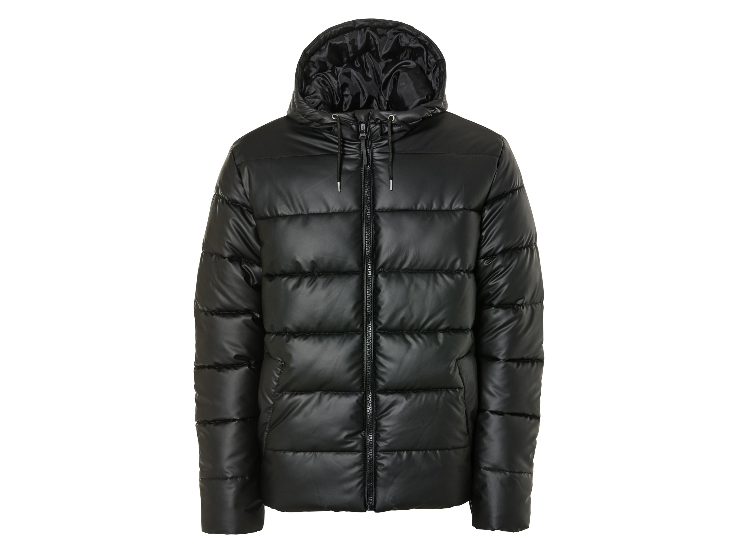 LIVERGY® Kurtka pikowana męska z kapturem (Czarny, XL(56/58))