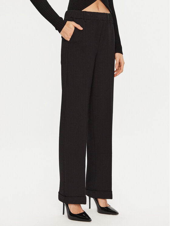 ViCOLO Spodnie materiałowe TS0116 Czarny Regular Fit