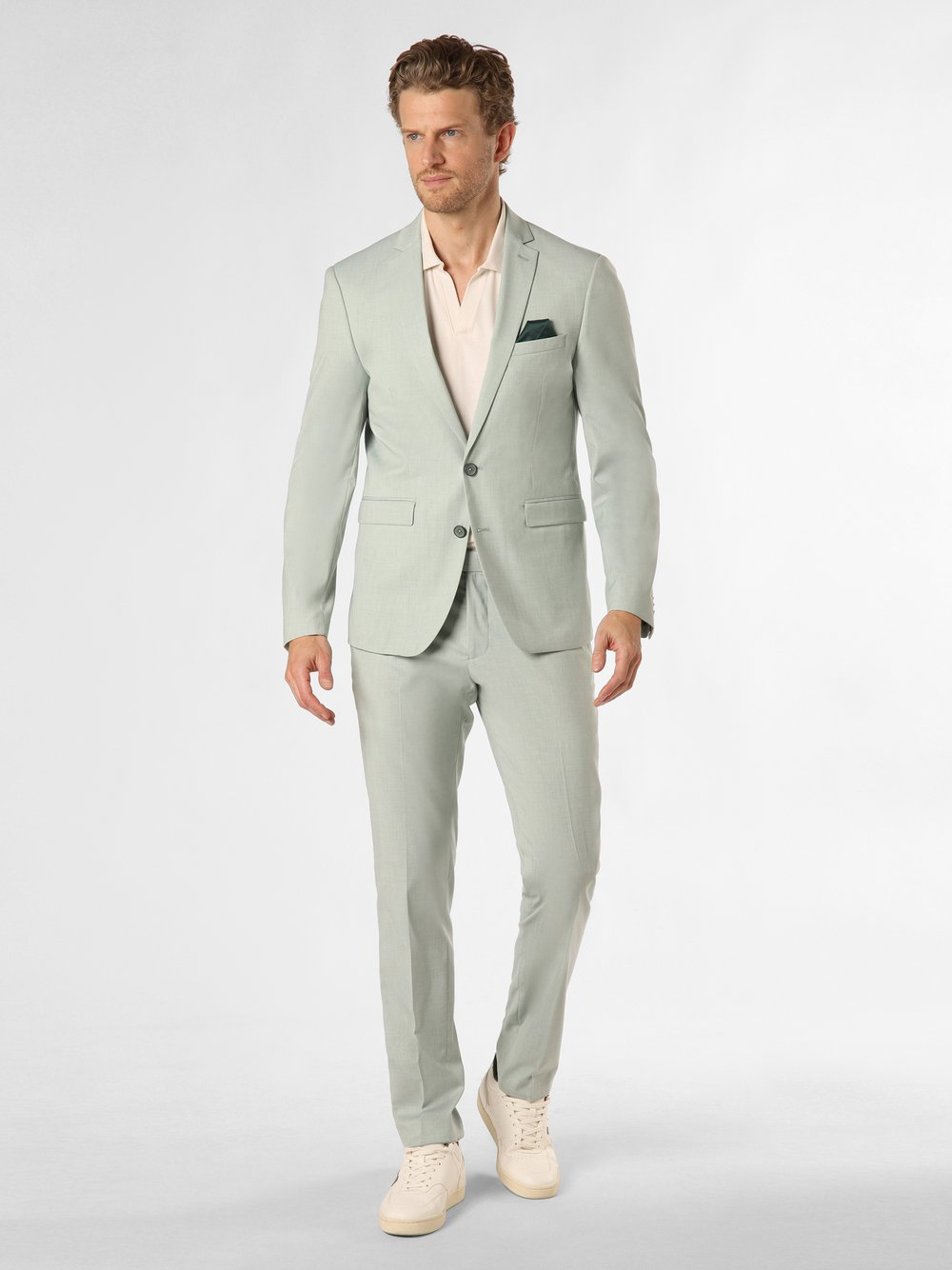Finshley & Harding Garnitur - OaklandsCalifornia Mężczyźni Slim Fit zielony, 54