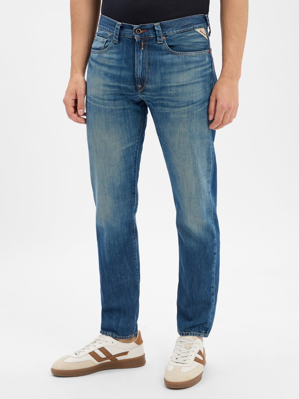 Replay Dżinsy slim fit - Neaal Mężczyźni Bawełna niebieski, 33-30