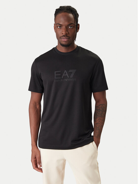 EA7 Emporio Armani T-Shirt 7M001358 AF13862 UC001 Czarny Slim Fit