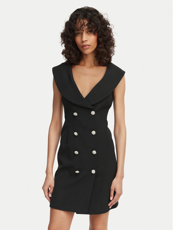 Artigli Sukienka koktajlowa ACAB004864 Czarny Regular Fit