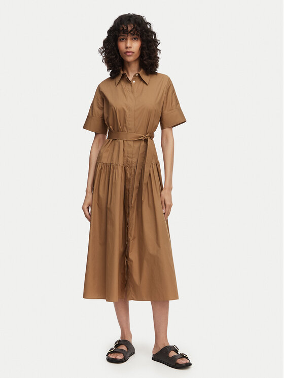 Marella Sukienka koszulowa Fauna 2615221172 Brązowy Regular Fit