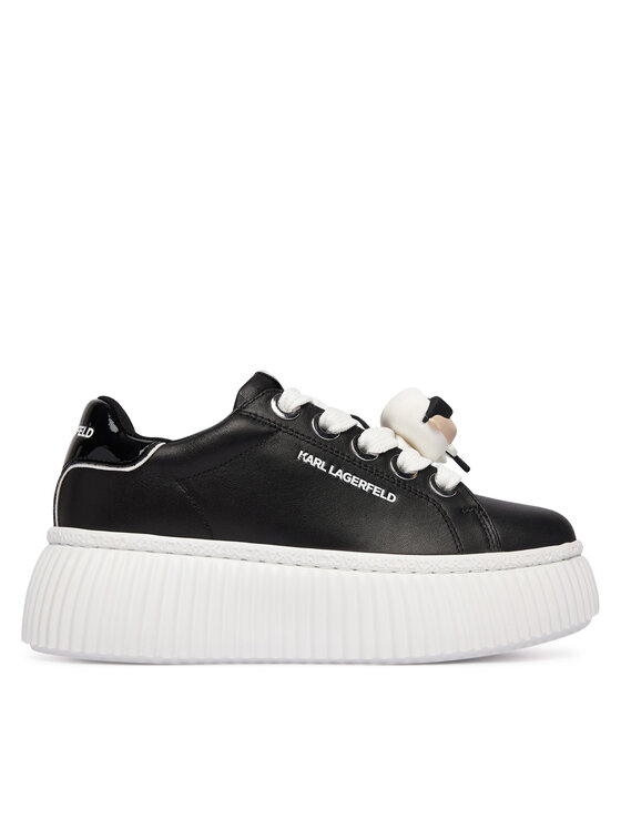 KARL LAGERFELD Sneakersy Kreeper Lo KL42336T Czarny