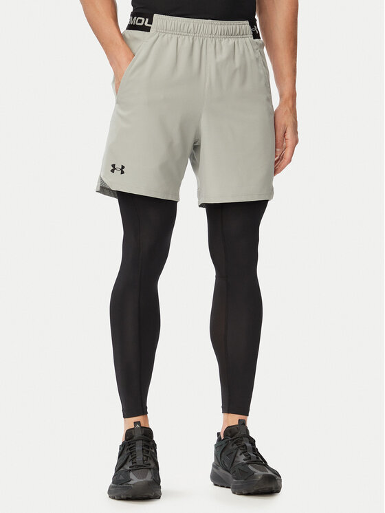 Under Armour Szorty sportowe Vanish Woven 6in 1373718 Szary jasny Regular Fit