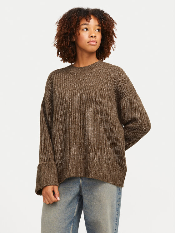 JJXX Sweter 12245453 Brązowy Relaxed Fit