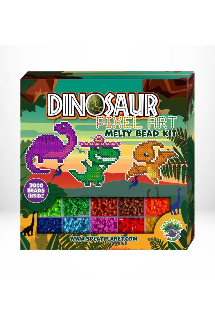 Zestaw koralików do prasowania Dinozaury
