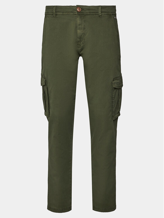 Blend Spodnie materiałowe 20716450 Zielony Slim Fit