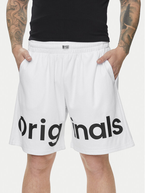 Jack & Jones Szorty sportowe Chicago 12253130 Biały Loose Fit