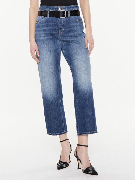 Pinko Jeansy 100114 A0HG Niebieski Boyfriend Fit