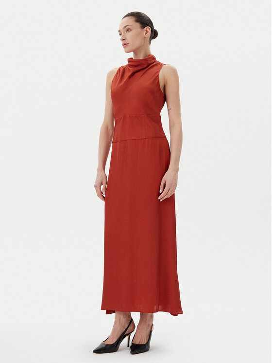 IVY OAK Sukienka codzienna IO117601 Czerwony Regular Fit