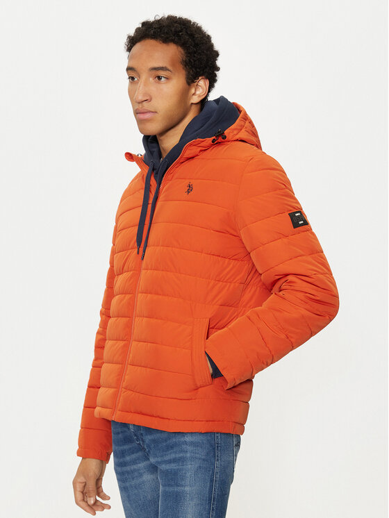 U.S. Polo Assn. Kurtka zimowa MUP3600 Pomarańczowy Regular Fit